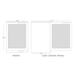 Blizzard BAR1SS Single Door Bottle Cooler -Home Appliances b7