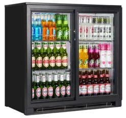Tefcold BA20S Sliding Double Door Bottle Cooler