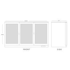 Blizzard BAR3SL Sliding Triple Door Bottle Cooler 7 Blizzard BAR3SL Sliding Triple Door Bottle Cooler -Home Appliances bar3sl 01