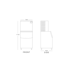 Blizzard BIM160 159KG Ice Maker -Home Appliances bim160diagram