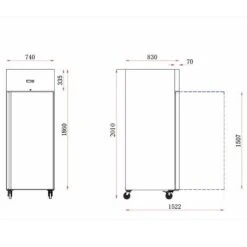 Blizzard BR1SS Stainless Steel Ventilated Refrigerator -Home Appliances br1ss 3 3