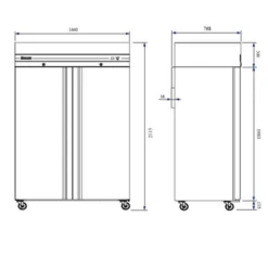 Inomak CEP2144SL Slimline Fridge