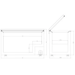 Blizzard CF450SS Stainless Steel Lid Chest Freezer -Home Appliances cf450ss 4