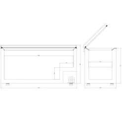 Blizzard CF550WH Chest Freezer With White Lid -Home Appliances cf550wh 3