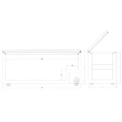 Blizzard CF650SS Stainless Steel Lid Chest Freezer