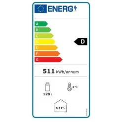 Hallco HC1BK Single Door Undercounter Bottle Cooler -Home Appliances energy hc1bk