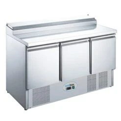Koldbox KXCC3-SAL 3 Door Compact GN Prep Counter With Raised Collar