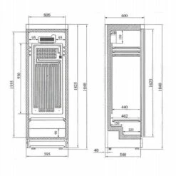 Tefcold SD1380 Upright Fridge -Home Appliances sd1380 image2
