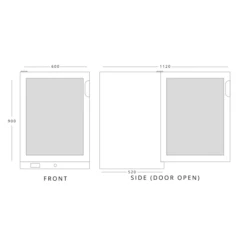 Infrico ZX1 Single Door Bottle Cooler -Home Appliances zx1 01 1 1