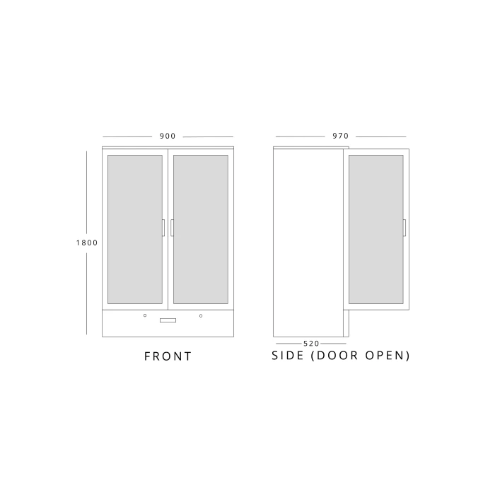 Infrico ZX20 Upright Double Door Bottle Cooler 2 Infrico ZX20 Upright Double Door Bottle Cooler - Image 2